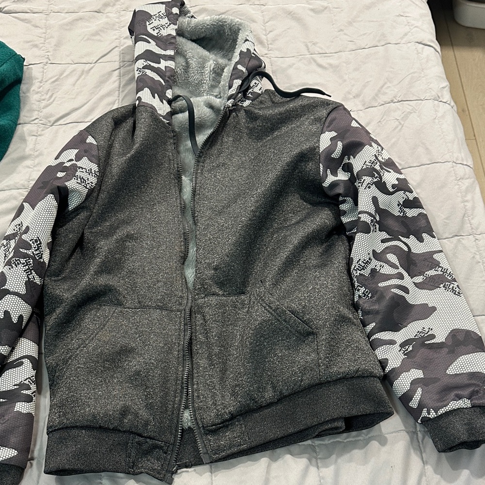 Kids Camouflage Gray Jacket